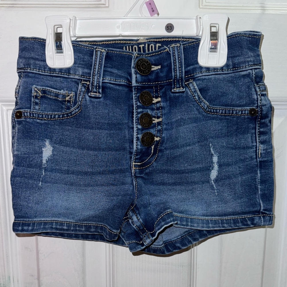 Justice girl shorts size 8